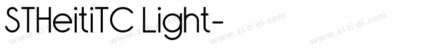 STHeitiTC Light字体转换 STHeitiTC Light字体转换